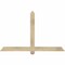 Ekena Millwork Eugene Rough Sawn Timber Gable Bracket, Douglas Fir, 60"W x 38"H x 2"D x 4"F, 15/12 Pitch GBW060X38X0204EUG00RDF - alternate 1